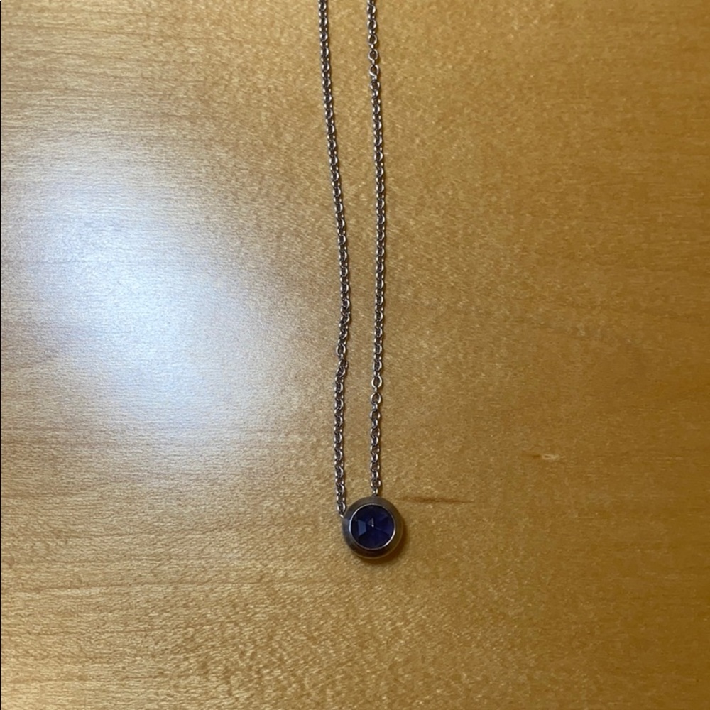 Tiffany & Co 18k White Gold Amethyst Necklace